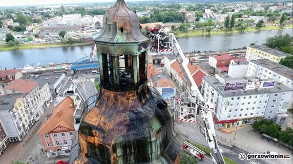 Pożar katedry w Gorzowie, 1 lipca 2017 roku