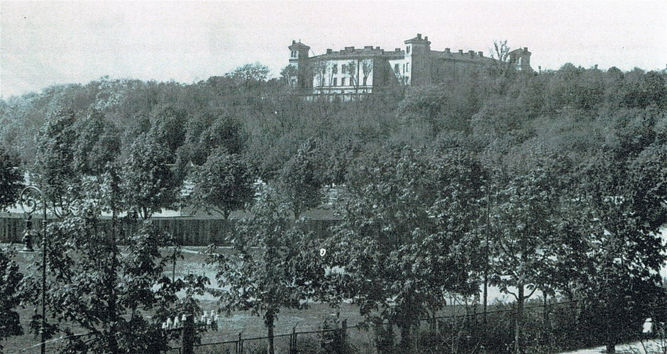 Widok na zamek w 1929 r.