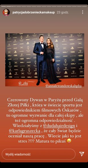 Anna Lewandowska zachwyciła na gali Złotej Piłki