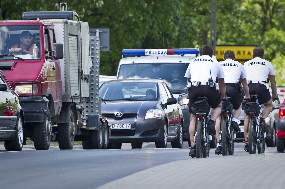 LUBLIN POLICJANCI NA ROWERACH