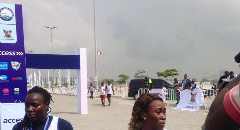 Some of the female winners at the Lagos City Marathon 2017