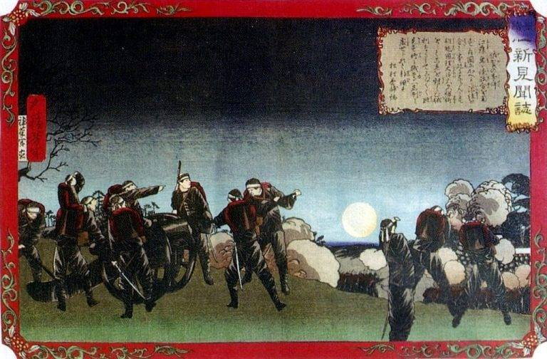 Na Kiusiu zbrojnie wystąpiło około 2000 samurajów pod dowództwem Etō Shinpei.