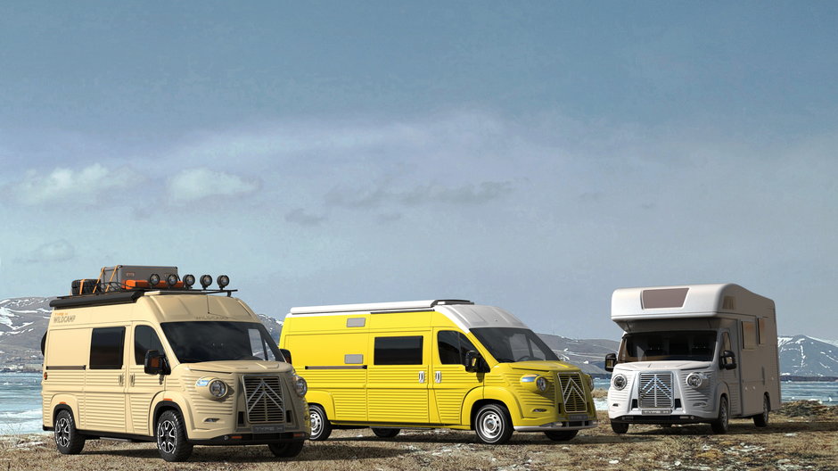 Citroën Typ H Wildcamp, Campervan i obudowana kabina w półzintegrowanym kamperze – to 3 z 9 propozycji Caselani Automobili na siedemdziesiątą rocznicę powstania Citroëna H