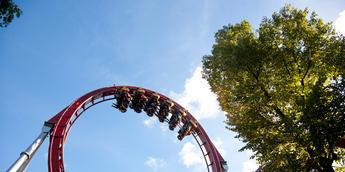 A roller coaster in Georgia halted in the middle of a ride