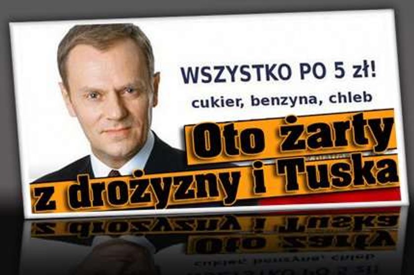 "Chleb po 5 zł? Fajnie!". Oto żarty z drożyzny i Tuska