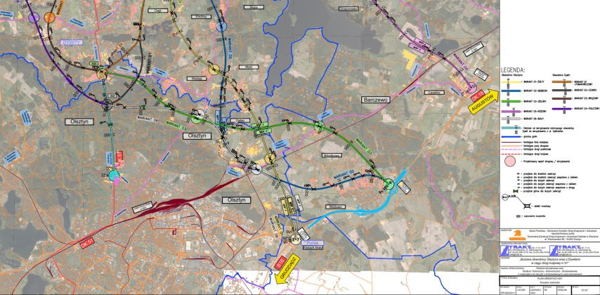 Który wariant obwodnicy Olsztyna i Dywit zwycięży? Zespół projektowy wydał rekomendację [MAPY]