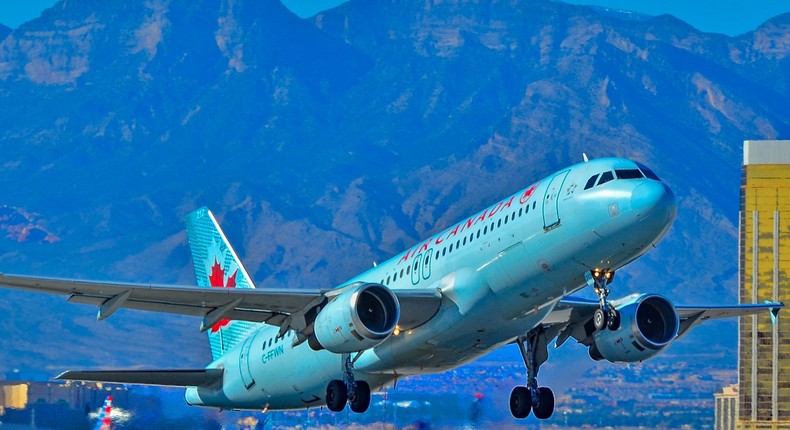 An Air Canada Airbus A320.