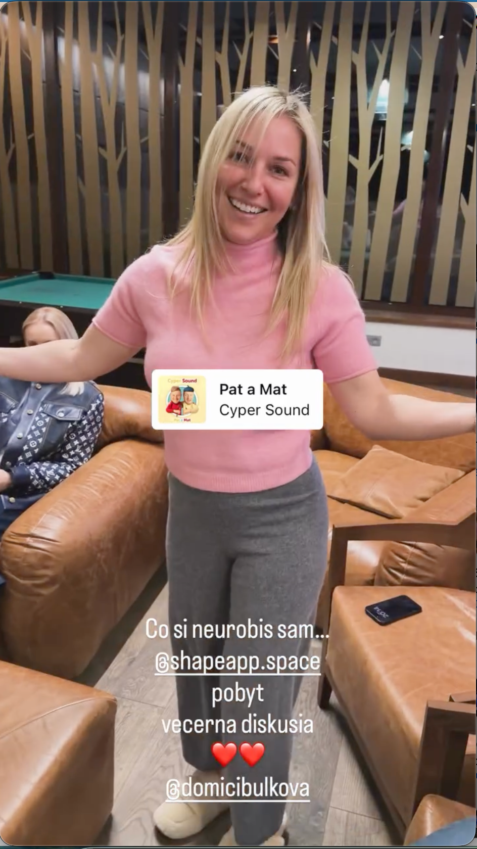 Dominika Cibulková počas jej prvého fitpobytu na Zochovej chate.