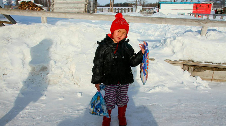 Négyéves kislány indult egyedül segítségért /Fotó: Siberian Times