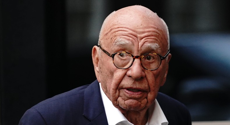 Rupert Murdoch is attempting to rewrite the family trust to ensure his elder son, Lachlan Murdoch, has control over the media empire.Victoria Jones/PA Images via Getty Images