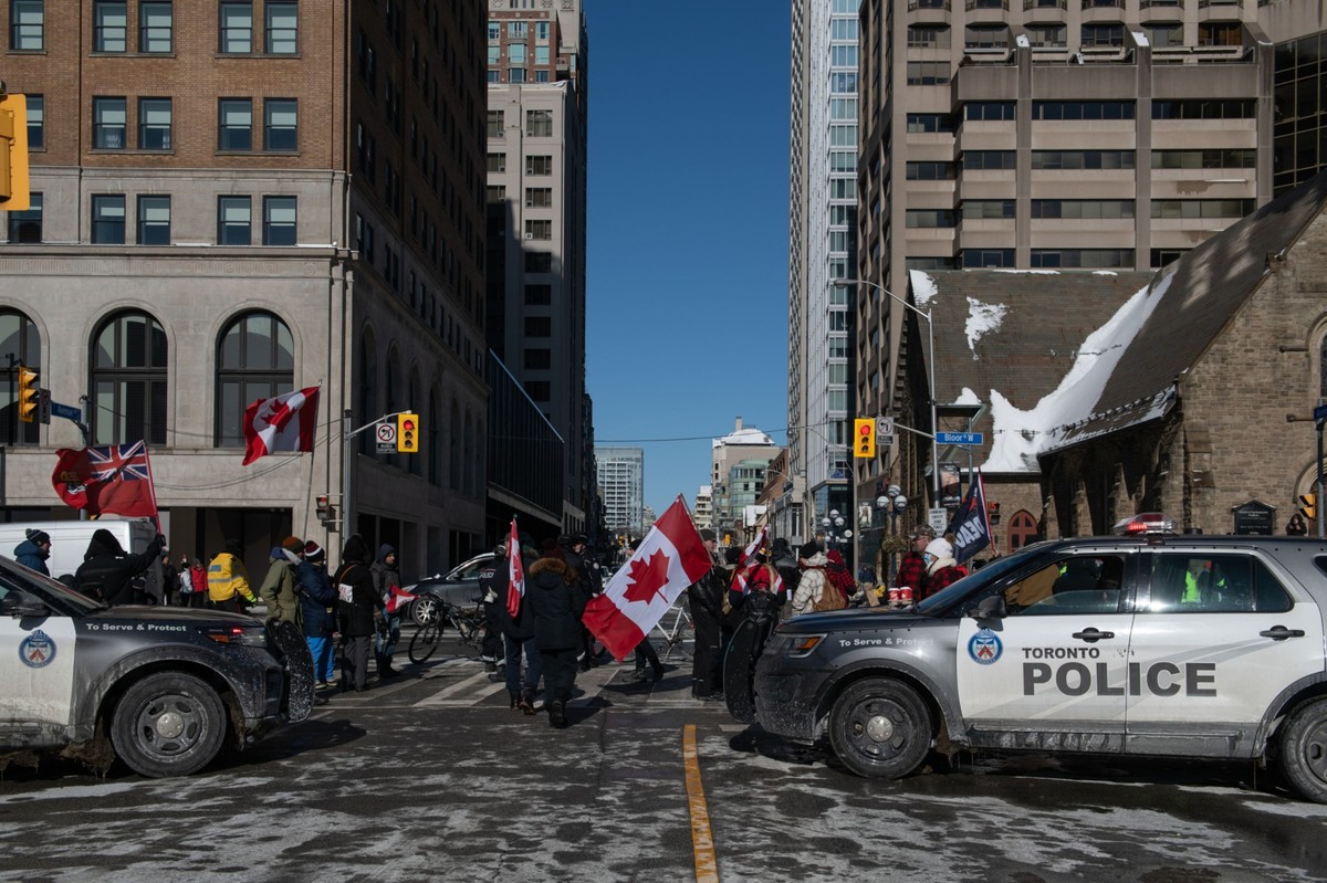 Protesty w Kanadzie Fot. Galit Rodan/Bloomberg