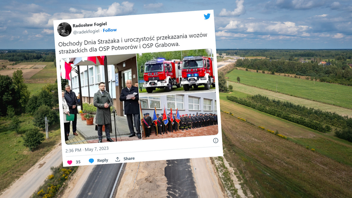 PiS dwa razy przekazało te same wozy strażackie. Są w użyciu od grudnia