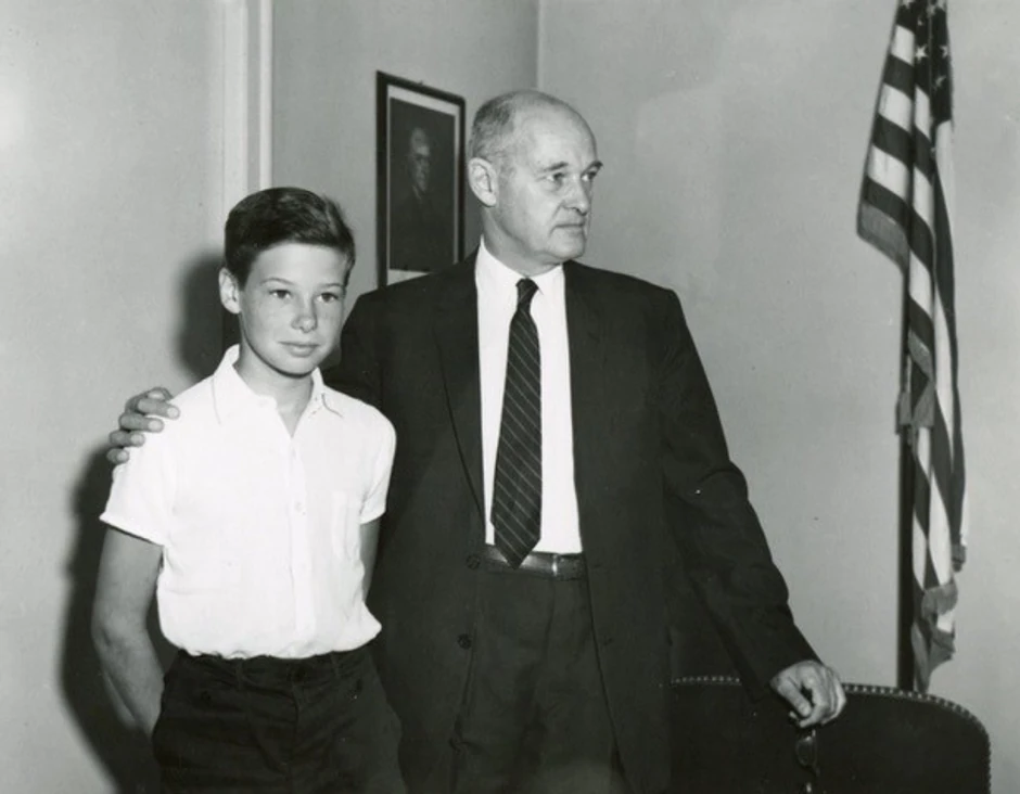 Kristofer sa ocem Džordžom Kenanom 1962.