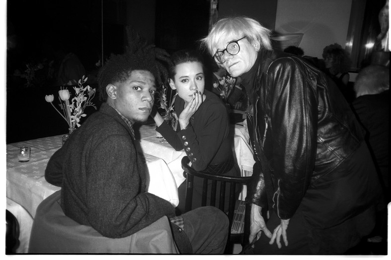 Jean-Michel Basquiat, Tina Chow i Andy Warhol (1986 r.)