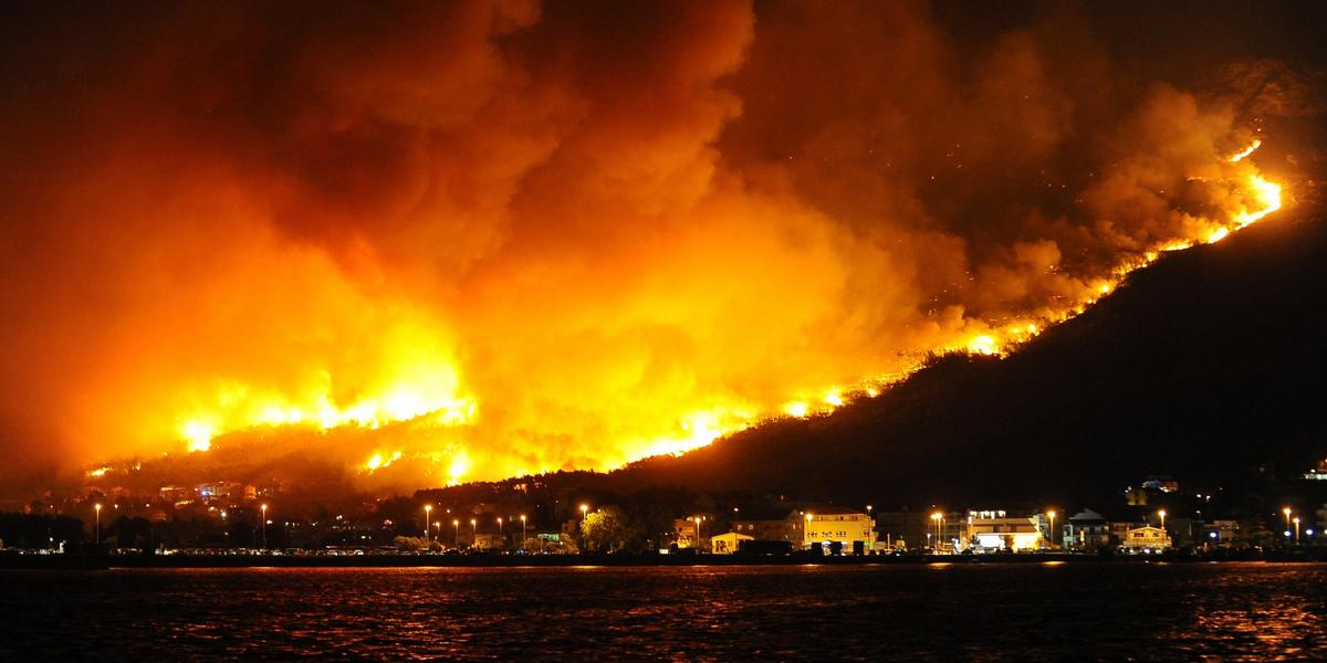 Pożary w Chorwacji. Ogień strawił kilka wiosek - Wiadomości