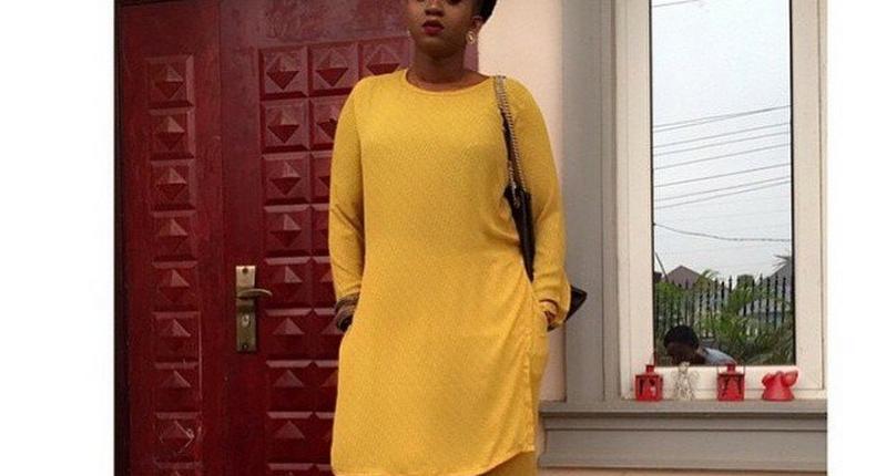 Waje's matching tunic set is chic