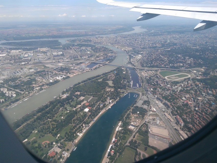 Beograd iz aviona