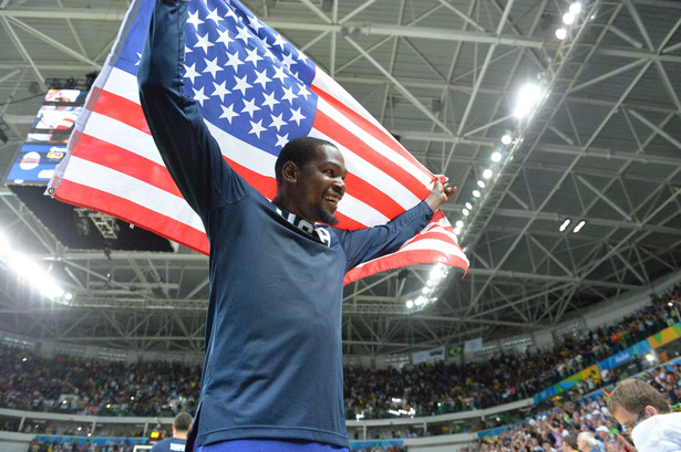 Koszykarz reprezentacji Stanów Zjednoczonych podczas IO w Rio de Janeiro