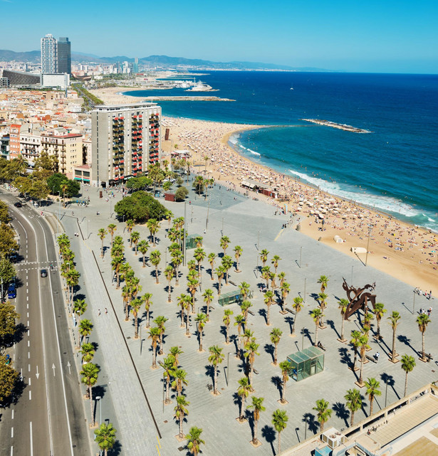 Plaża Barceloneta, Barcelona, Hiszpania