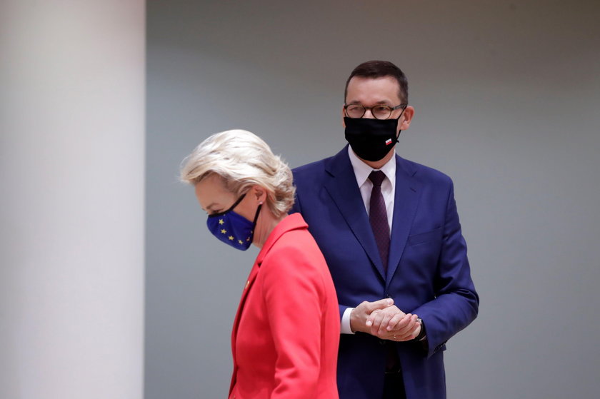 Mateusz Morawiecki i Ursula von der Leyen