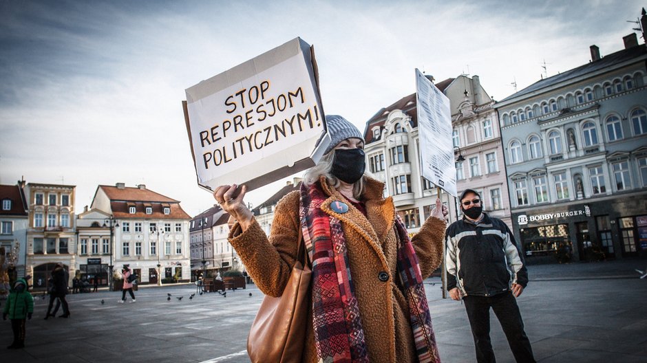 Zorganizowany przez KOD protest w ramach akcji ''Stop Zastraszaniu''