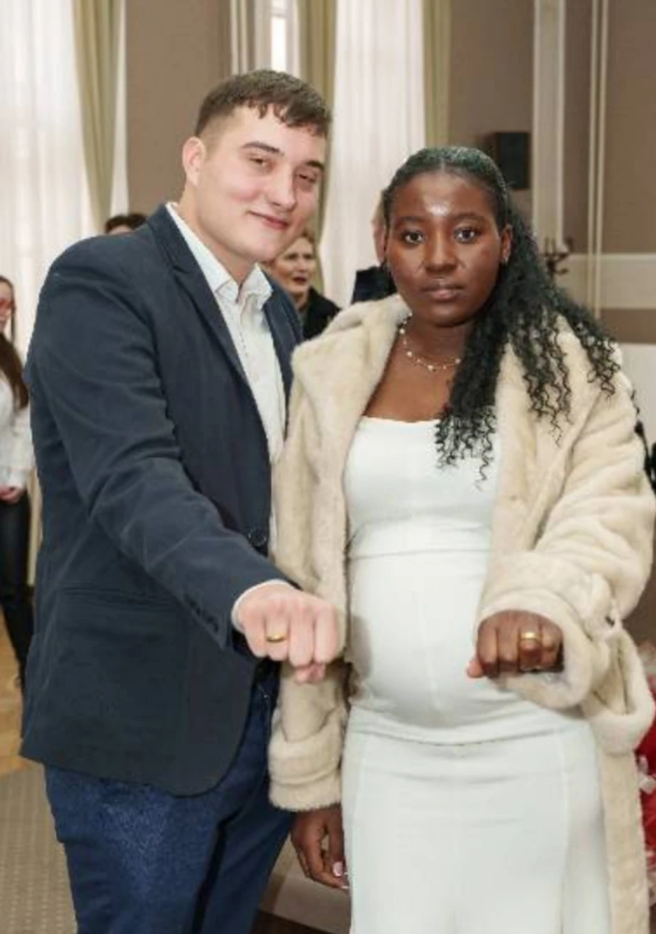 Nikola i Amise Sara Stanković na dan venčanja