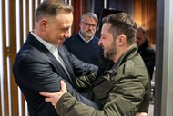 Prezydent Andrzej Duda spotkał się w Rzeszowie z prezydentem Ukrainy Wołodymyrem Zełenskim