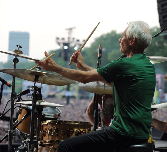 The Rolling Stones podczas koncertu w Hyde Parku