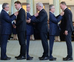 59 odznaczonych za zasługi dla wolności. Wśród nich Lis, Gugała, Chrabota i Kurski