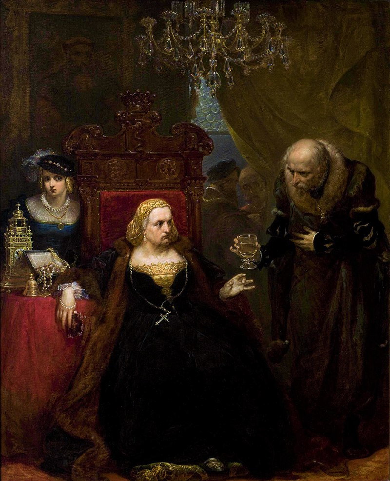 Otrucie królowej Bony, obraz Jana Matejki