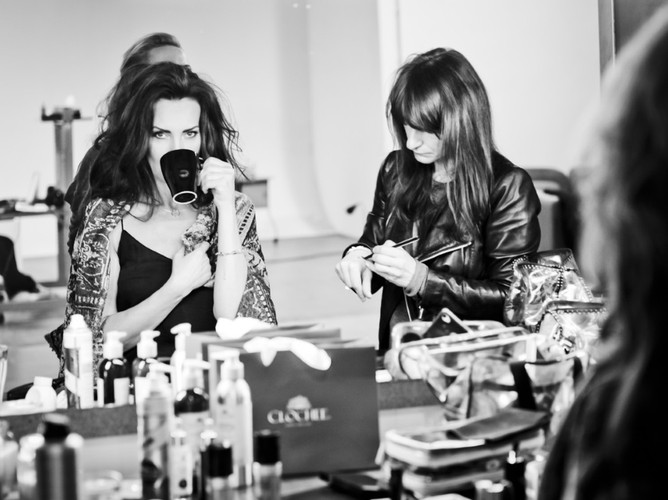 Agnieszka Maciąg za kulisami kampanii kosmetyków Clochee