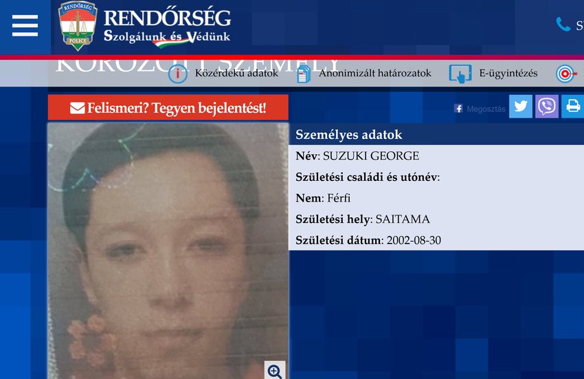 Policija Mađarske - Džordži optužen za krađu