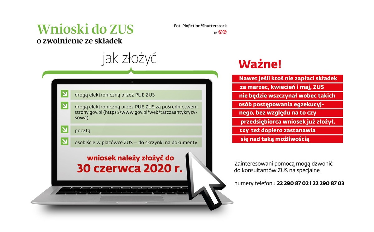 Wnioski do ZUS o zwolnienie ze składek (p)
