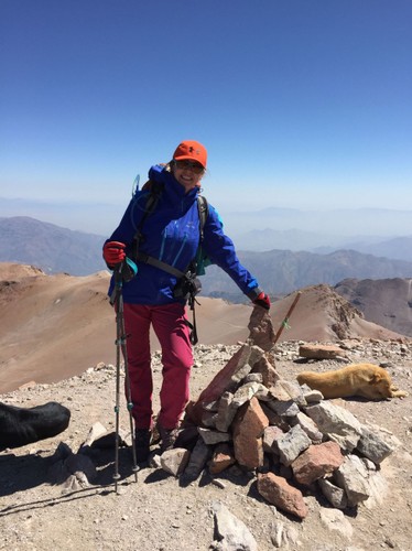 Ewa Wachowicz na szczycie Ojos del Salado