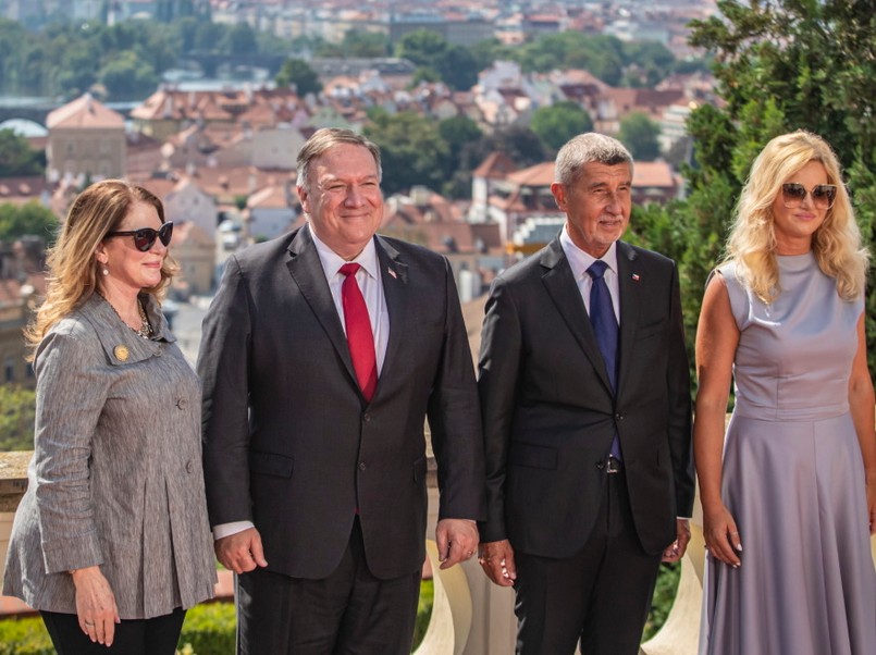 Susan Pompeo Mike Pompeo Andrej Babiš Monika Babisova