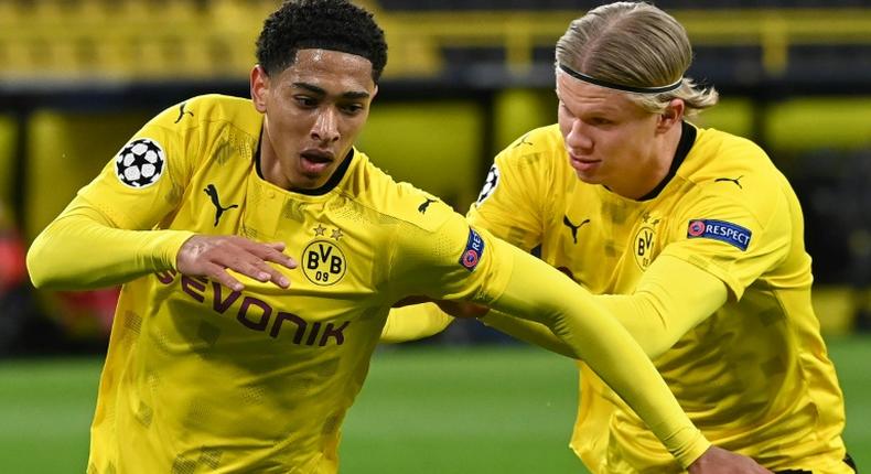 Jude Bellingham's strike against Manchester City put Borussia Dortmund ahead on away goals in the quarter-final tie