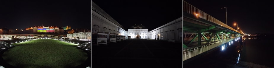 Zdjęcia nocne wykonane modułem szerokokątnym aparatu Redmi Note 11 (kliknij, aby powiększyć)