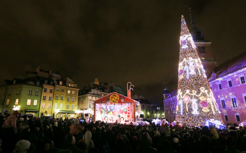 Iluminacja świąteczna w Warszawie