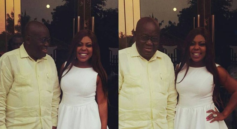 Afia Schwarzenegger shares adorable photo with President Nana Addo