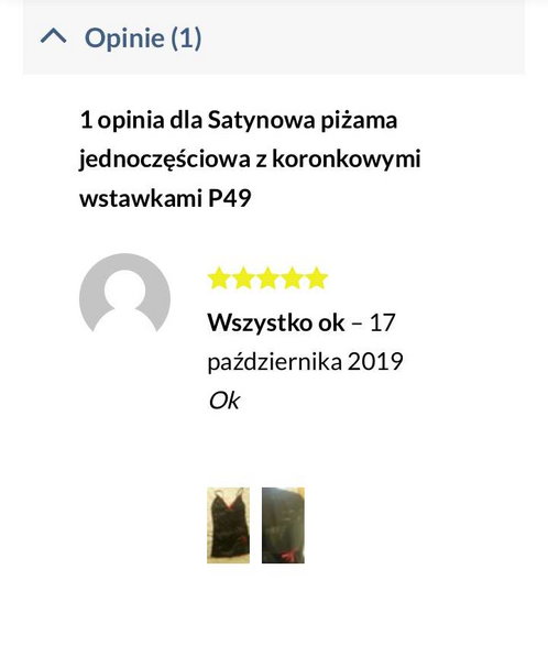 Opinia o sklepie