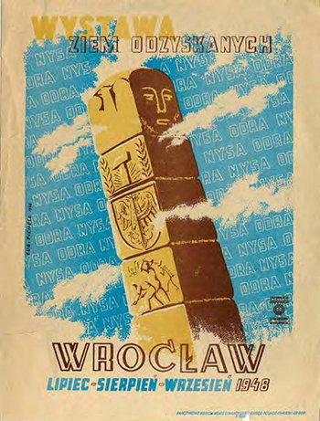 Plakat Wystawy Ziem Odzyskanych w 1948 r.