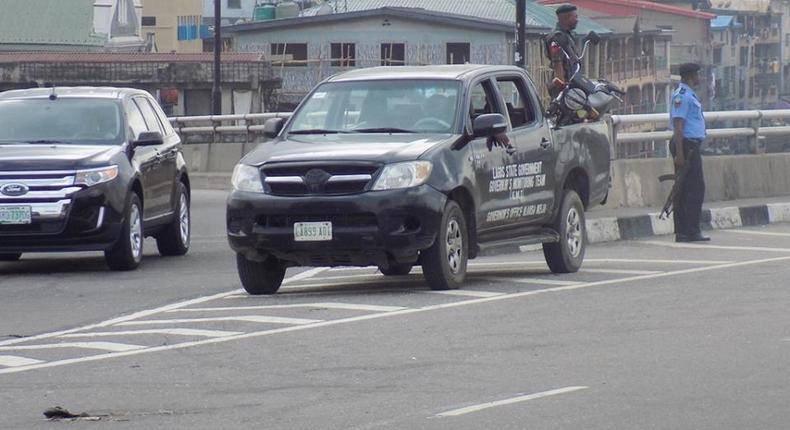 The Lagos state governor's monitoring team