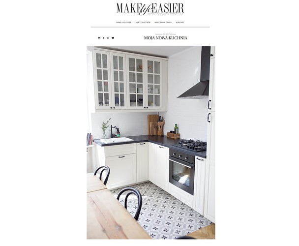 kuchnia Kasi Tusk / screen z bloga makelifeeasier.pl