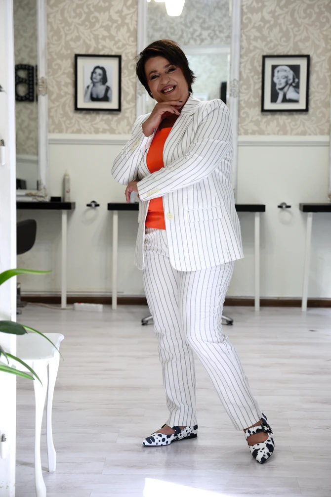 Sako, pantalone i majica „Lindex“, cipele „PS Fashion“