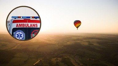 Awaryjne lądowanie balonu na Podlasiu. Dwie osoby ranne