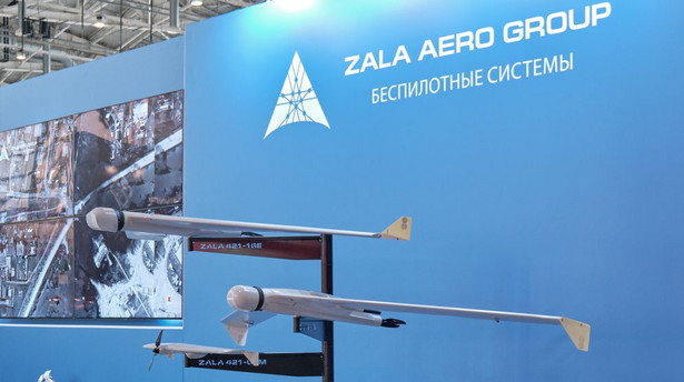 Stoisko firmy Zala Aero na targach uzbrojenia w Moskwie