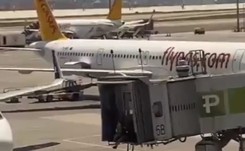 'Spóźnieni pasażerowie'. Brawurowa akcja ojca z synami na lotnisku w Stambule [NAGRANIE]