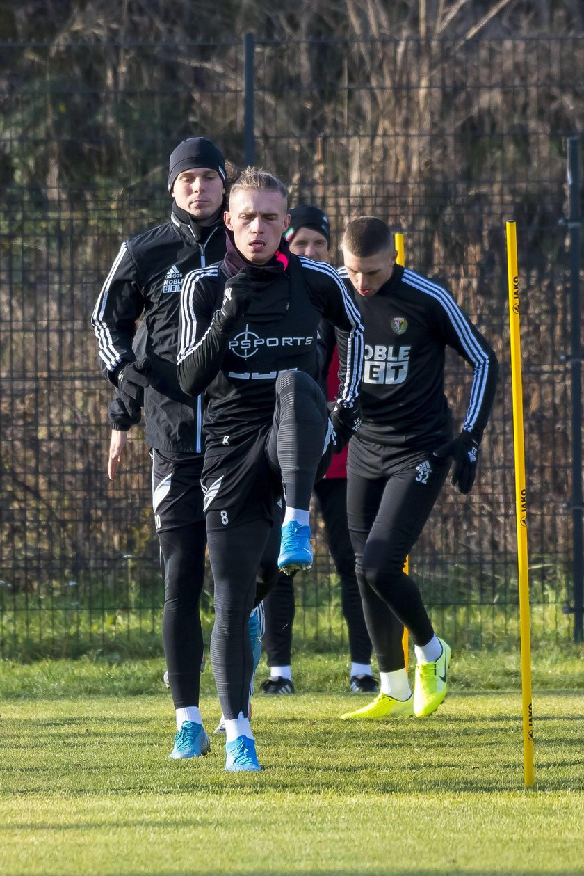 Pilka nozna. PKO Ekstraklasa. Slask Wroclaw. Trening. 04.12.2019