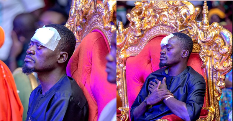 Wounded LilWin shows up at his movie premiere, speaks about his accident (VIDEO)