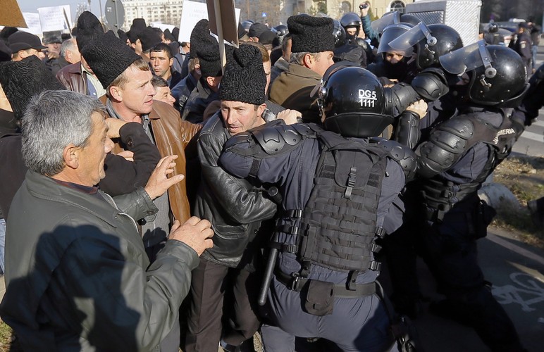 Rumuńscy pasterze protestują